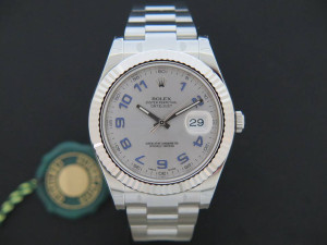 Rolex Oyster Perpetual Datejust II Rhodium Arabic NEW