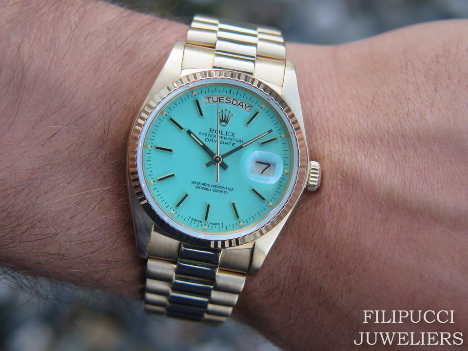 Rolex Day Date 18038 Stella Dial Watches Filipucci Juweliers