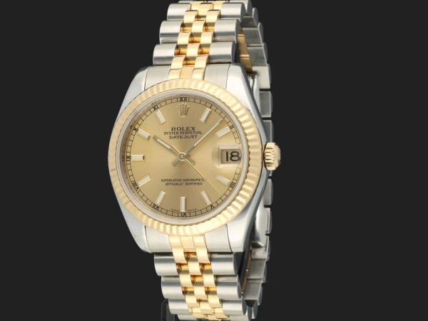 Rolex - Datejust 31 Gold/Steel Champagne Dial 178273