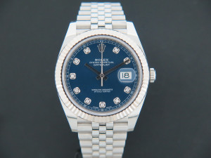 Rolex Datejust 41 Blue Diamond Dial 126334