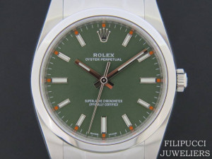 Rolex Oyster Perpetual Olive NEW 114200