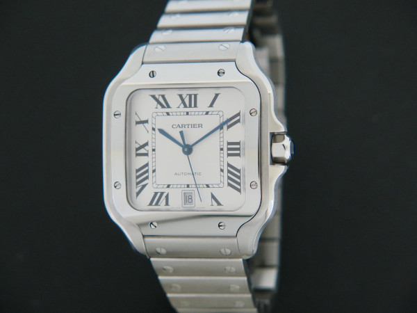 Cartier - Santos Large Date Steel Roman Dial WSSA0009 / 4072