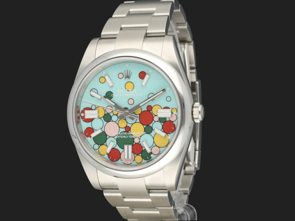Rolex - Oyster Perpetual 41 Turqoise Celebration Dial 124300 NEW