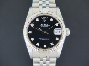 Rolex Datejust 31 Black Diamond Dial 68274