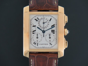 Cartier Tank Francaise Chronoflex Yellow Gold 1830