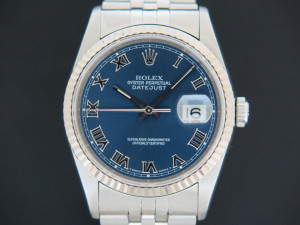 Rolex Datejust Blue Roman Dial 16234