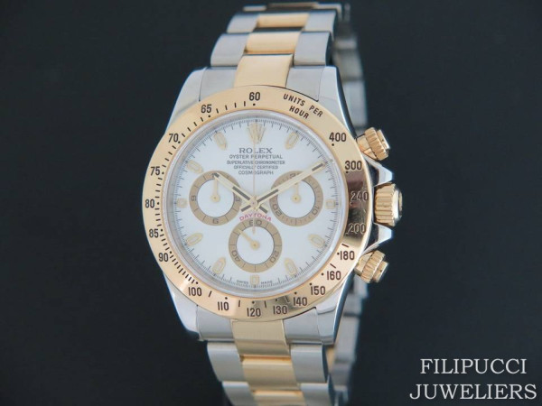 Rolex - Daytona Gold/Steel 116523 White Dial