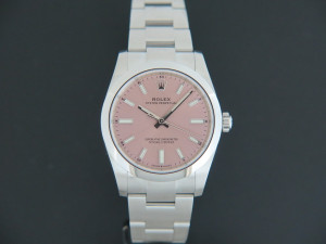 Rolex Oyster Perpetual 34 Pink Dial NEW 124200