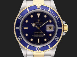 Rolex Submariner Date Gold/Steel 16613 Purple Dial