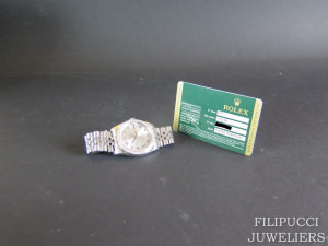 Rolex Datejust Silver Dial and Diamond Bezel 116244