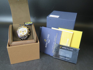 Breitling Chronomat 41 Rose Gold/Steel Silver Dial CB014012