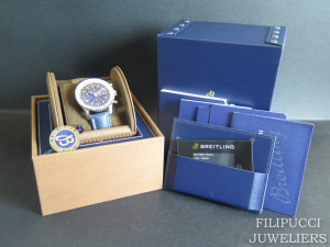 Breitling Navitimer World Blue Dial A2432212 NEW