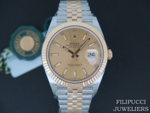 Rolex Datejust 41 Gold/Steel Champagne Dial 126333 NEW 2020