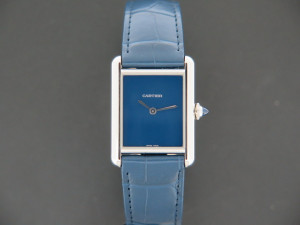 Cartier Tank Must Large Blue Dial WSTA0055 NEW 