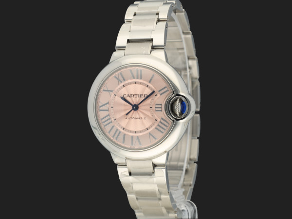 Cartier - Ballon Bleu Pink Dial 33mm WSBB0046 NEW