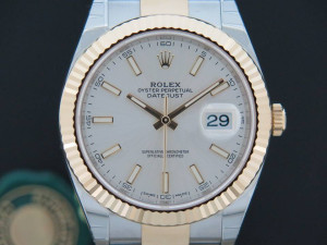 Rolex Datejust 41 Gold/Steel NEW 126333 Silver Dial