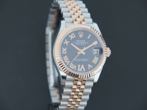 Rolex Datejust 31 Everose/Steel Aubergine Diamond Dial 278271