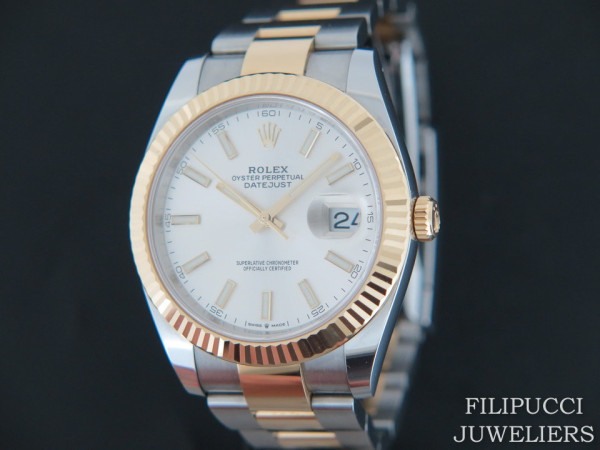 Rolex - Datejust 41 Gold/Steel 126333 Silver Dial