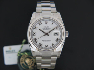 Rolex Datejust 116200  White Roman NEW