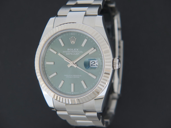 Rolex - Datejust 41 Mint Green Dial 126334 NEW