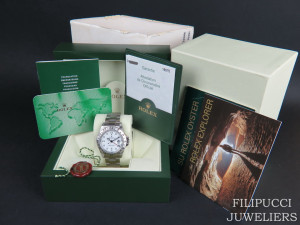 Rolex Explorer II White Dial 16570  D-Serial NOS With Stickers  