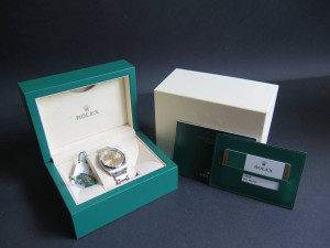 Rolex Oyster Perpetual Champagne-Colour Dial NEW 114200  