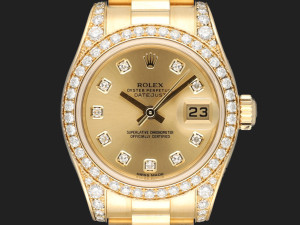 Rolex Lady-Datejust 26 Yellow Gold Diamond Set 179158