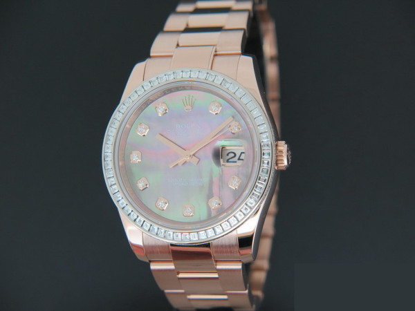 Rolex - Datejust Everosegold MOP Diamond Dial NEW 116285BBR