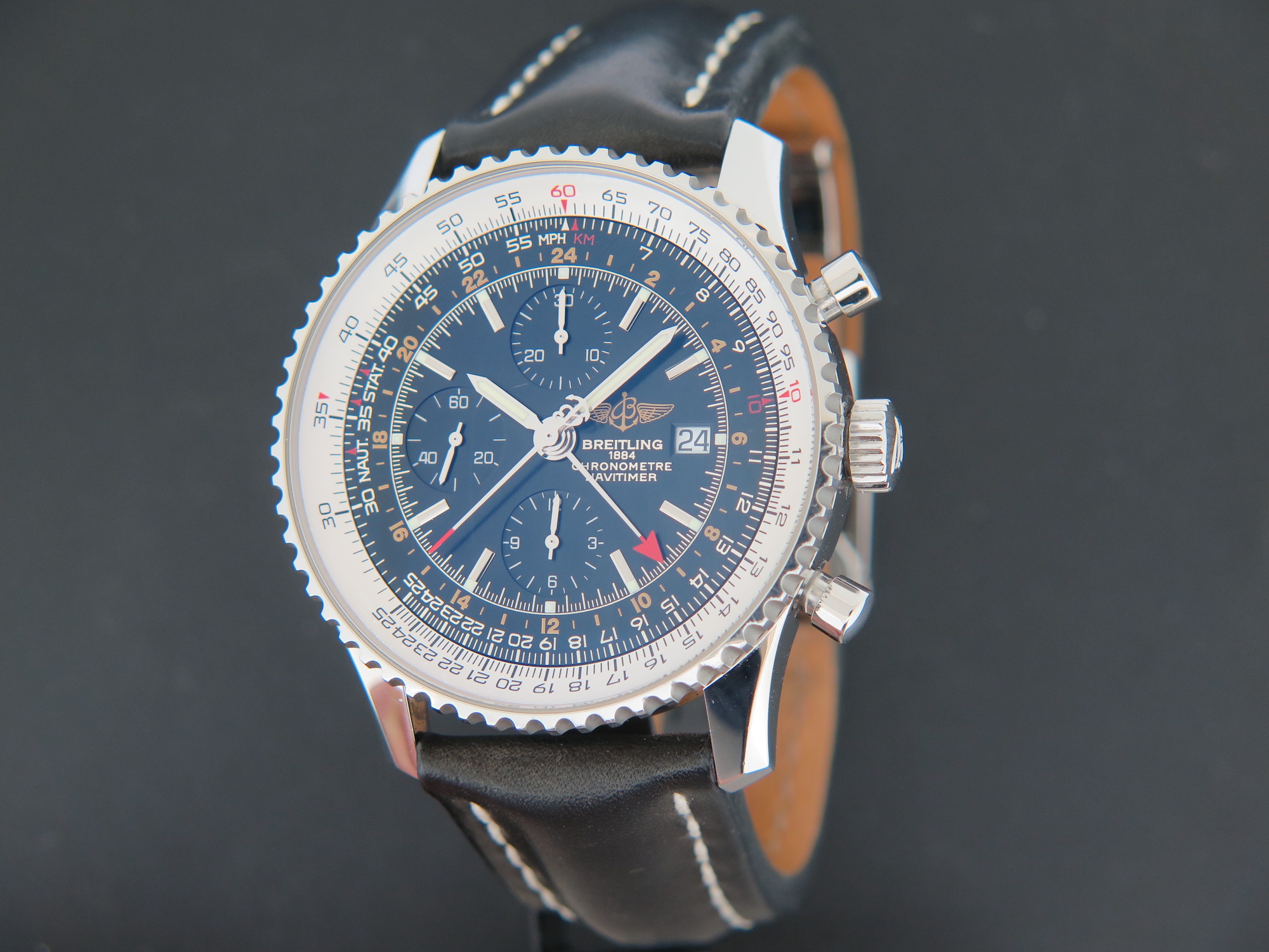 Breitling Navitimer World GMT Black Dial A2432212 Uhren Filipucci Juwelers