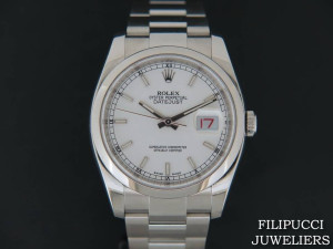 Rolex Datejust White Dial NEW 116200