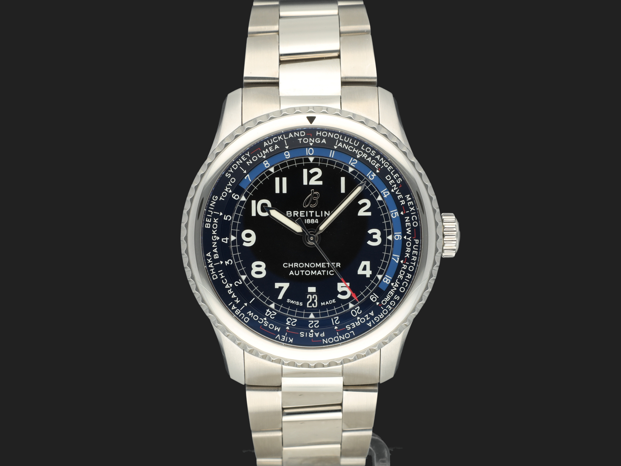 Breitling Navitimer 8 B35 Automatic Unitime 43 AB3521 99 NEW Uhren Filipucci Juwelers