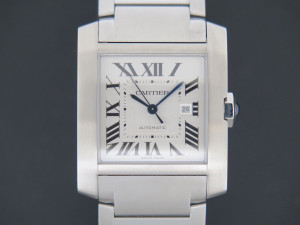 Cartier Tank Française GM Automatic Steel WSTA0067 / 4469 NEW MODEL