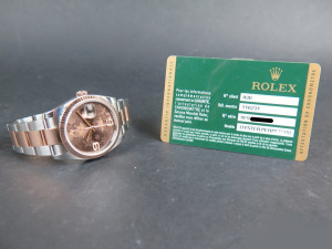 Rolex Datejust Everosegold/Steel Choco Diamond Dial 116231   