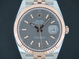 Rolex Datejust 41 Everose/Steel Slate Motif Dial 126331