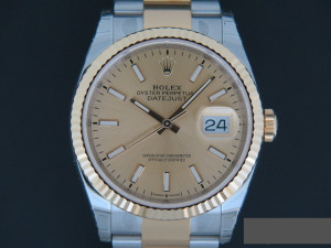 Rolex Datejust  Gold/Steel Champagne Dial NEW 126233