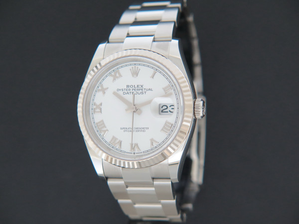 Rolex - Datejust White Roman Dial 126234 NEW