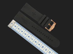 Other Brands Vagenari Black Rubber Strap 22MM
