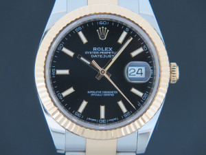 Rolex Datejust 41 Gold/Steel Black Dial 126333