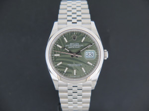 Rolex Datejust 36 Palm Motif Green Dial 126200 NEW 
