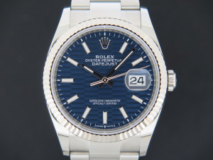 Rolex Datejust 36 Blue Motif Dial 126234 NEW 