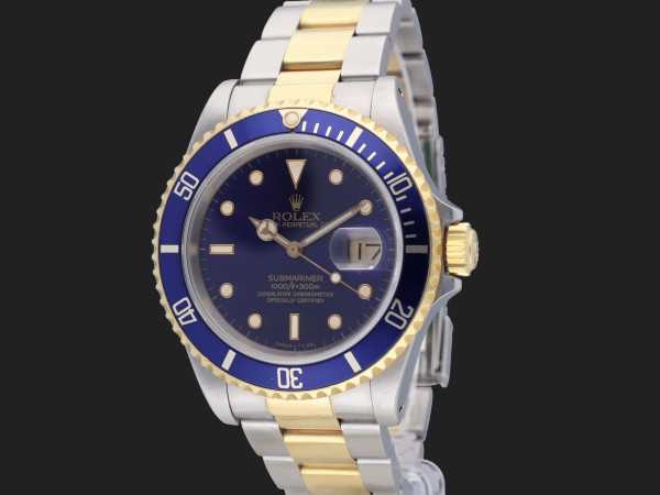 Rolex - Submariner Date Gold/Steel 16613 Purple Dial