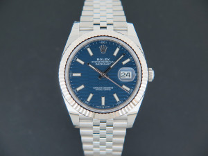 Rolex Datejust 41 Blue Motif Dial 126334 NEW