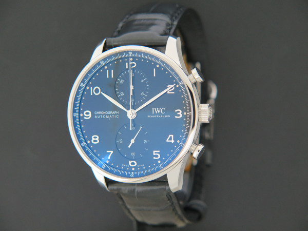 IWC - Portugieser Chronograph Black Dial IW371609 NEW