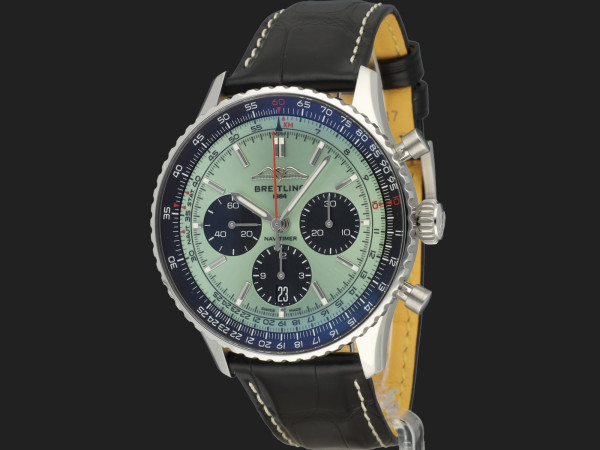 Breitling - Navitimer B01 Chronograph 43 Green Dial AB0138 NEW