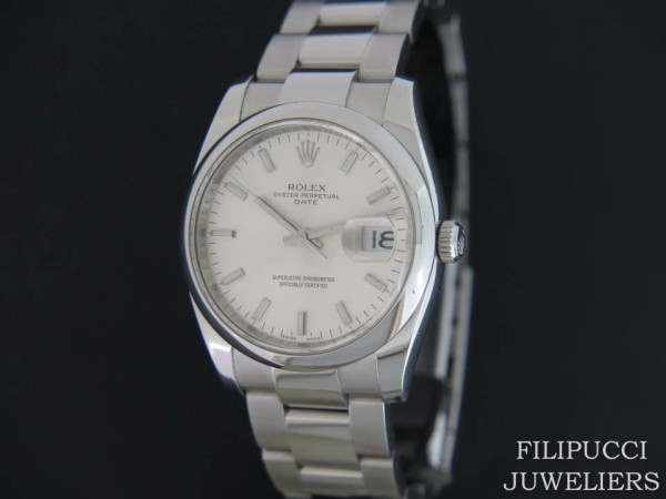 Rolex - Date Silver Dial 115200  