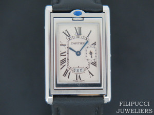 Cartier Tank Basculante Silver Dial