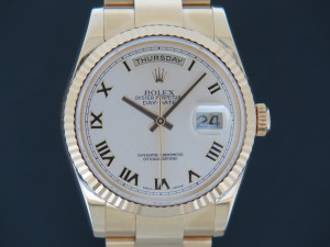 Rolex Day-Date Yellow Gold Silver Dial 118208 / 118238