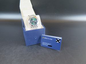 Breitling Chronomat B01 42 Green Dial AB0134 NEW