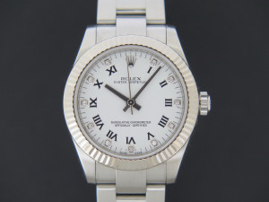 Rolex Oyster Perpetual White Diamond Dial 31MM 177234
