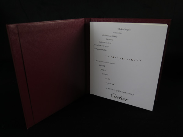 Cartier - Instruction Booklet
